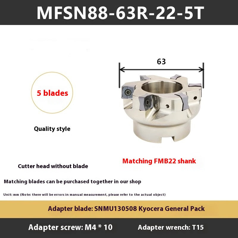 1114-88 Degree MFB288 Fast Feed Double Sided Milling Cutter Block Heavy Duty Face Milling Cutter Block MFSN Flying Cutter Block SNMU1206 Shandong Denso Pricision Tools Co.,Ltd.